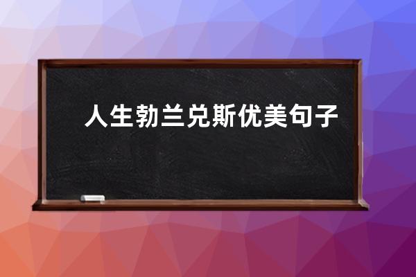 人生勃兰兑斯优美句子(人生勃兰兑斯句子摘抄)